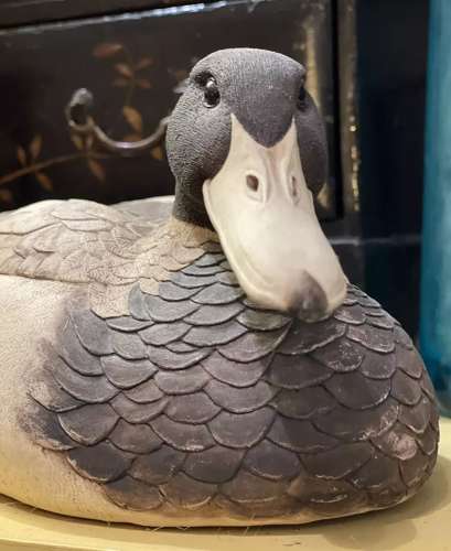 Vintage studio pottery Duck