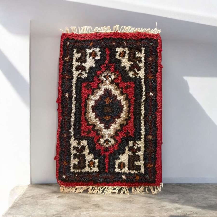 Vintage Hamadan Persian wool rug circa 1970