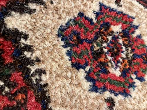 Vintage Hamadan Persian wool rug circa 1970