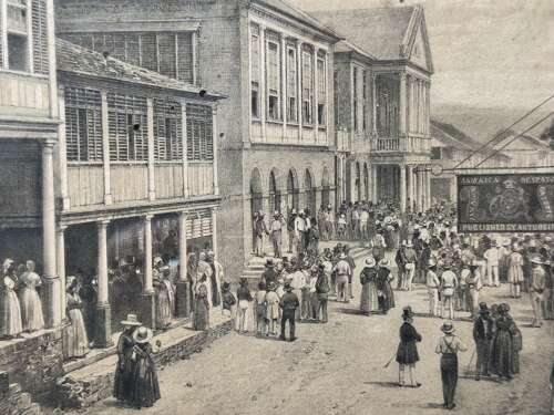 Set of 6 Antique Kingston Jamaica Engravings A Duperly 19th Century