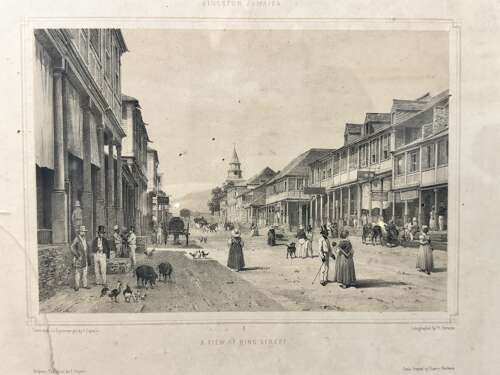 Set of 6 Antique Kingston Jamaica Engravings A Duperly 19th Century