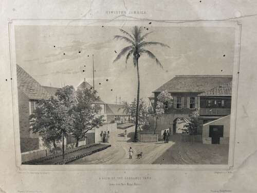 Set of 6 Antique Kingston Jamaica Engravings A Duperly 19th Century