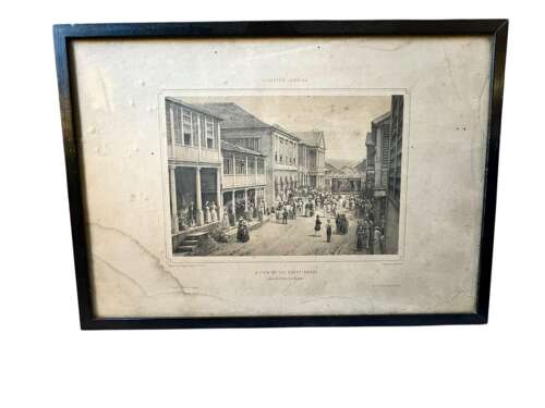 Set of 6 Antique Kingston Jamaica Engravings A Duperly 19th Century