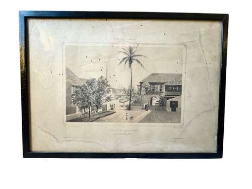 Set of 6 Antique Kingston Jamaica Engravings A Duperly 19th Century