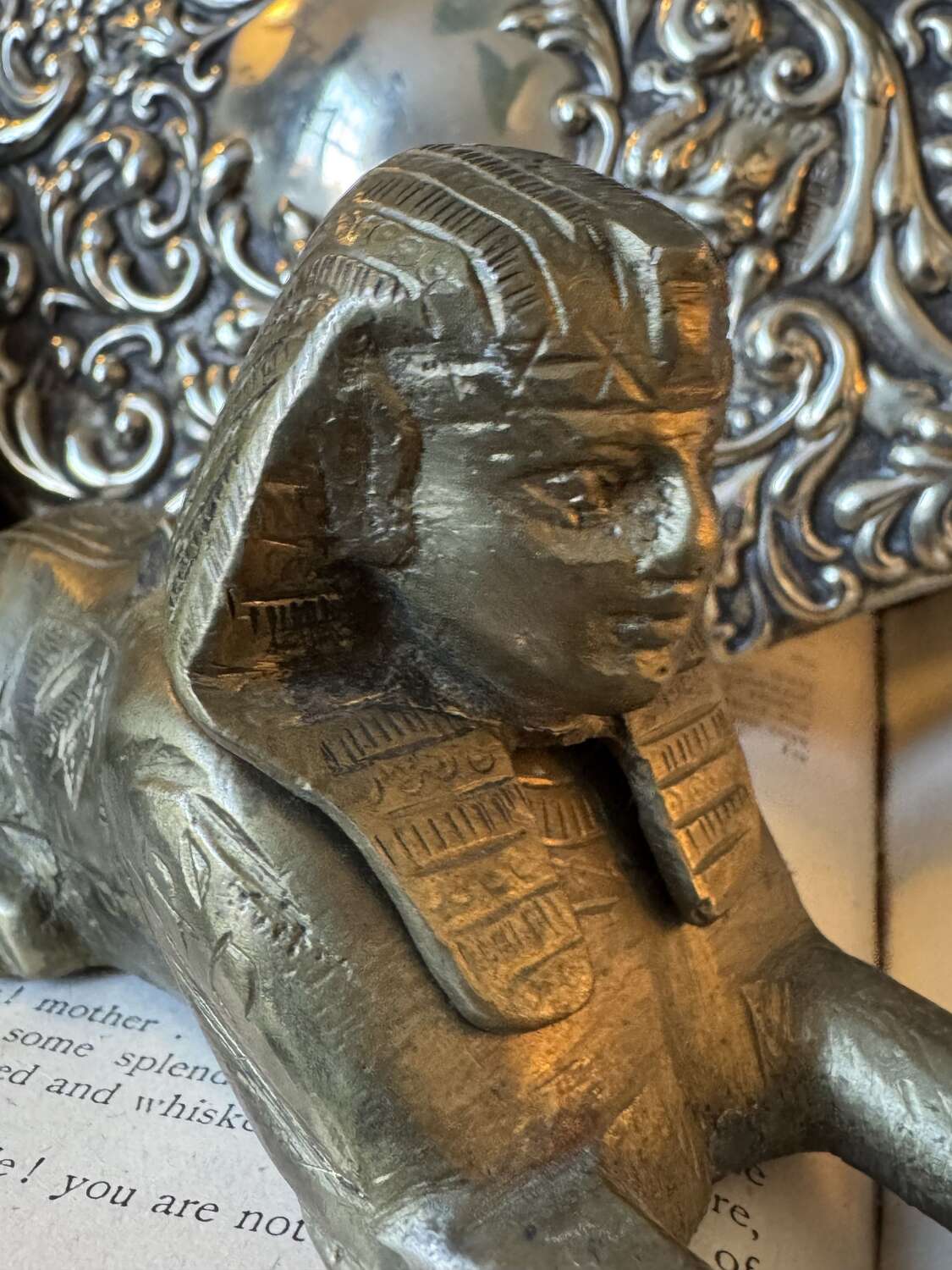 Vintage Egyptian Revival Brass Camel Trinket Box
