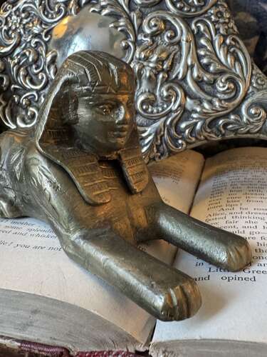 Vintage Egyptian Revival Brass Camel Trinket Box