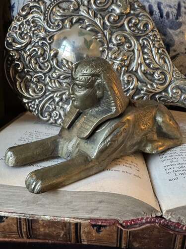 Vintage Egyptian Revival Brass Camel Trinket Box