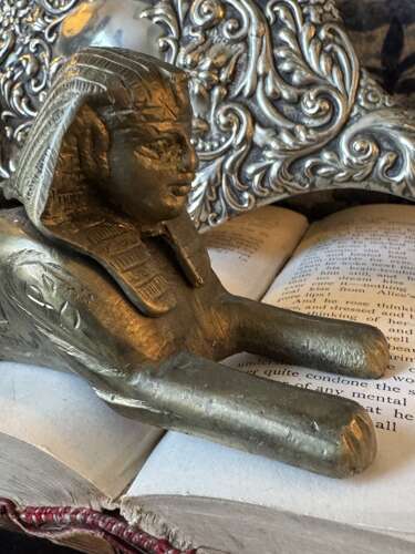 Vintage Egyptian Revival Brass Camel Trinket Box