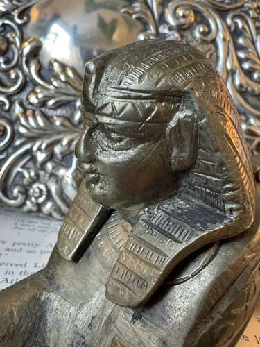 Vintage Egyptian Revival Brass Camel Trinket Box