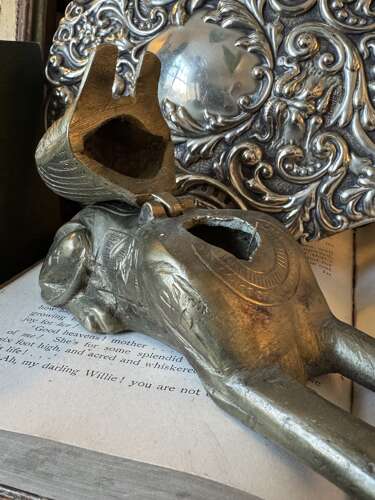 Vintage Egyptian Revival Brass Camel Trinket Box