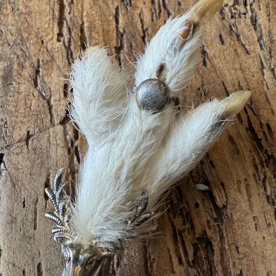 Vintage bird claw brooch, likely mid-20th century