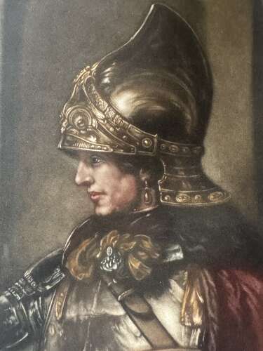 Walter Alfred Cox Artist’s Proof Print Renaissance Soldier