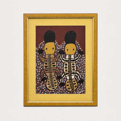 Shirley Shindley ‘Platypus’ Kuku Yalanji Aboriginal Painting Australia