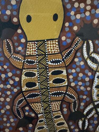 Shirley Shindley ‘Platypus’ Kuku Yalanji Aboriginal Painting Australia