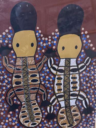 Shirley Shindley ‘Platypus’ Kuku Yalanji Aboriginal Painting Australia