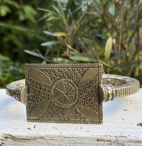 Vintage Silver Upper Arm Bangle – Hand Chased Tribal Armlet