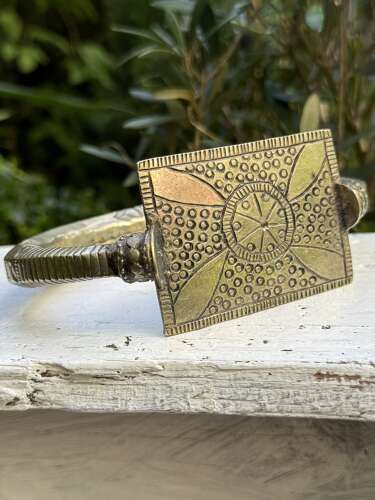 Vintage Silver Upper Arm Bangle – Hand Chased Tribal Armlet