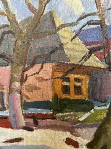 Gavriil Gluck Ukrainian Soviet Oil Painting Spring Is Coming 70 x 60cm