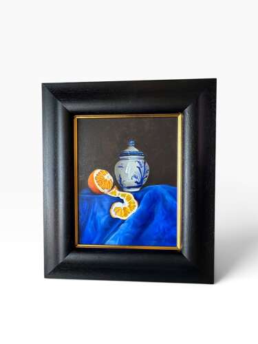Peter Kotka  Signed Original Oil Painting Still Life Oranges Jar
