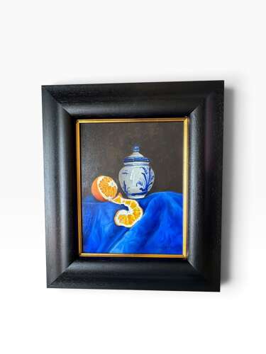 Peter Kotka Signed Original Oil Painting Still Life Oranges Jar