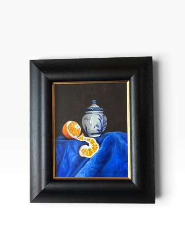 Peter Kotka Signed Original Oil Painting Still Life Oranges Jar
