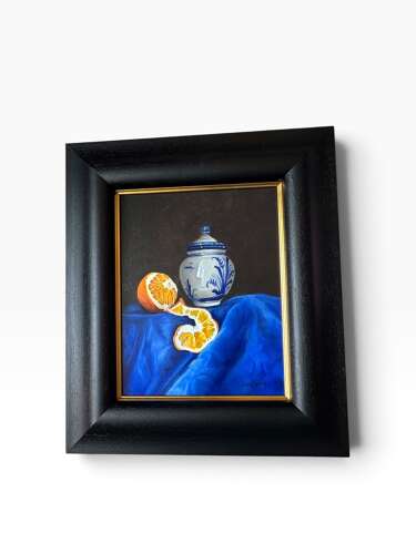 Peter Kotka Signed Original Oil Painting Still Life Oranges Jar